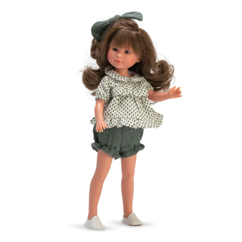 Детска кукла Силия със зелени къси панталонки и блуза 30 см PAT68564