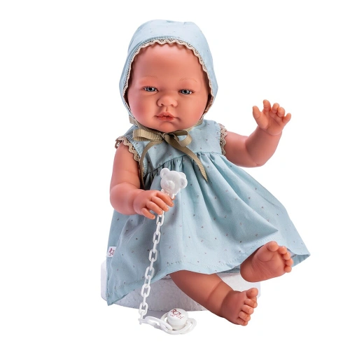 Детска кукла-бебе Мария със синя рокля на звездички 43 см. PAT68567
