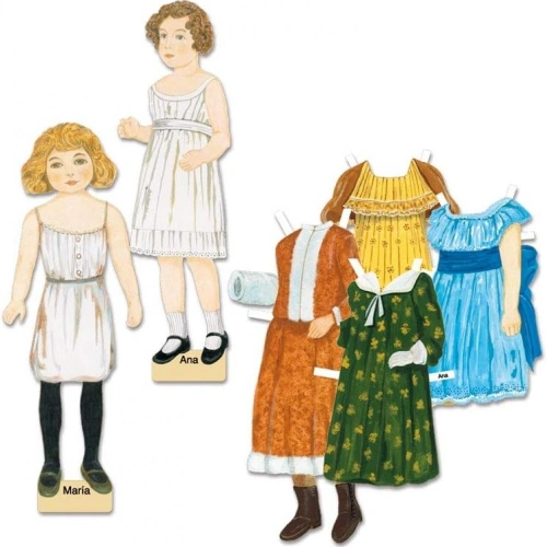 Детска настолна игра Кукли с хартиени дрехи за обличане PAT68579