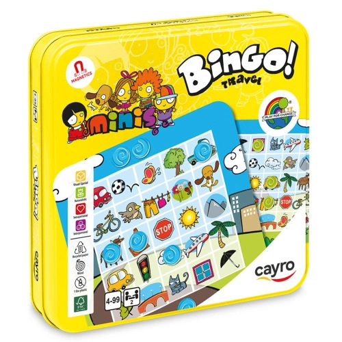 Детска магнитна игра Бинго за път в метална кутия PAT68590