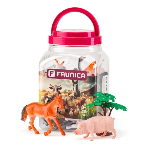 Детски фигурки за игра в кофа Животните от фермата 30 части PAT68621