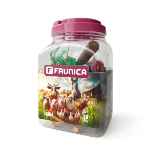 Детски фигурки за игра в кофа Животните от фермата 30 части PAT68621
