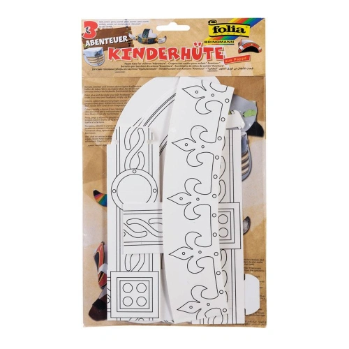 Детски комплект корони за оцветяване Приключение 3 бр. PAT68651