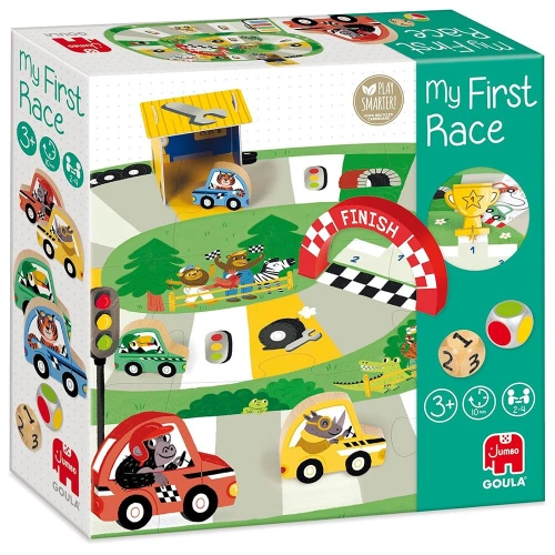 Детска игра Състезание с дървени колички PAT68660