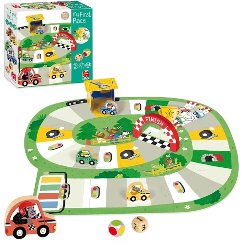 Детска игра Състезание с дървени колички PAT68660