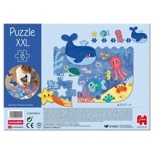 Детски занимателен пъзел XXL 18 части Океан PAT68668