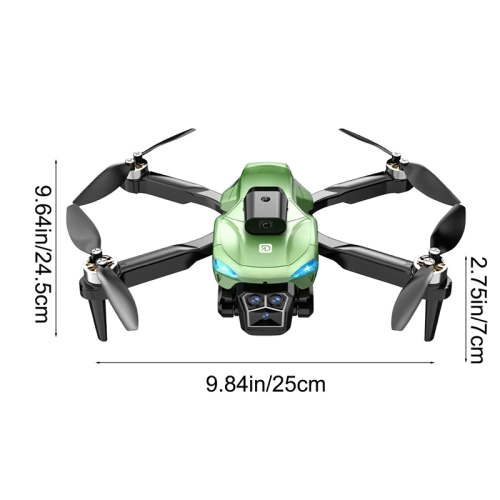 Сгъваем дрон с камера и сензори за препятствия зелен цвят PAT68743