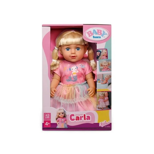 Детска кукла Карла с дълга коса 43 см Baby Born PAT68752