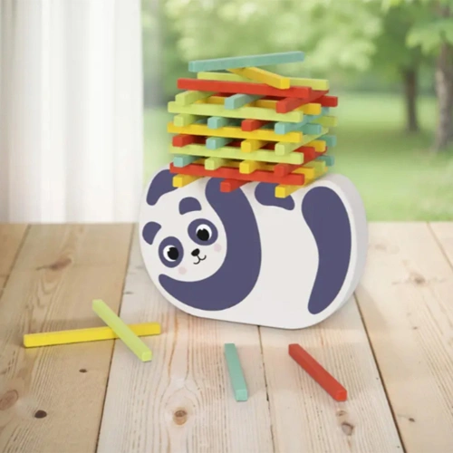 Детска дървена игра за баланс Панда PAT68754