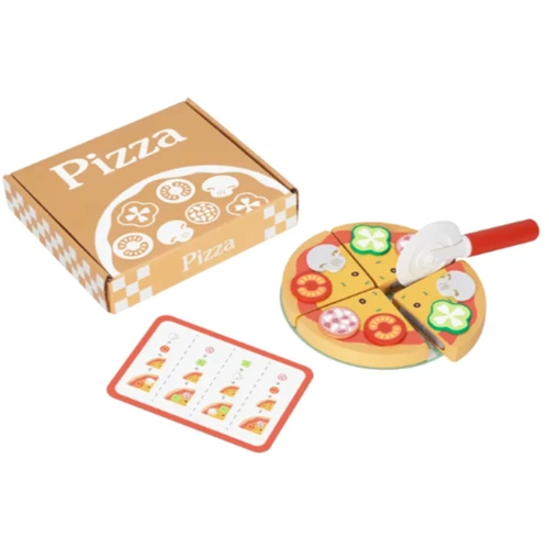 Детски дървен комплект за игра Направи си пица PAT68762