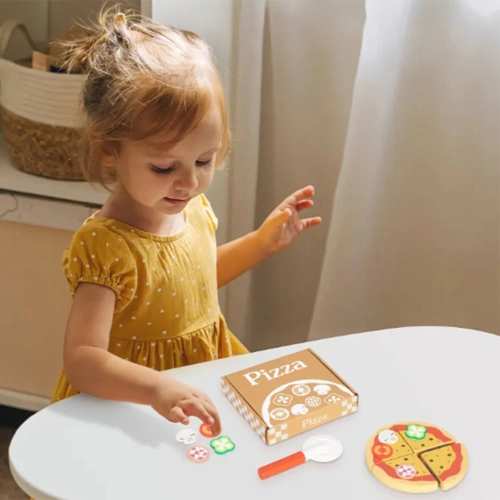 Детски дървен комплект за игра Направи си пица PAT68762
