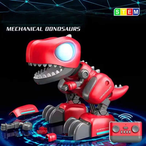 Интерактивен сглобяем динозавър Дино с RC в червен цвят PAT68806