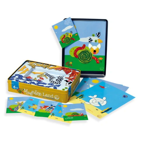 Детска магнитна игра в метална кутия Забавни животни PAT68815