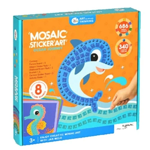 Детски картини с мозайки и стикери Океан PAT68829