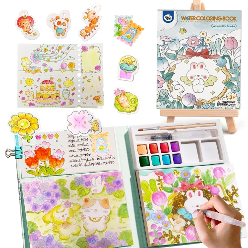 Детска книжка за оцветяване с водни бои Домашни любимци PAT68831