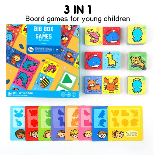 Комплект игри за бебета Сладки животни 3 в 1 PAT68840