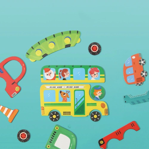 Бебешка магнитна книга-куфар Трафик PAT68841