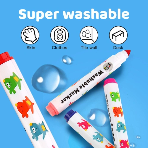 Миещи се бебешки маркери Бебето Ру 12 цвята PAT68843