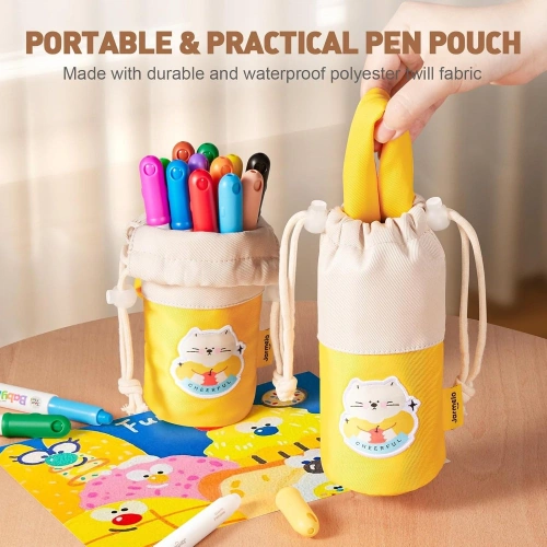 Миещи се детски маркери в текстилна торбичка 12 цвята PAT68844