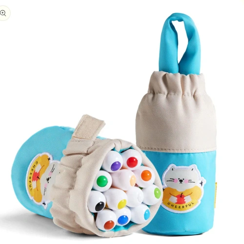 Миещи се пастели с дръжки за бебета в текстилна торбичка PAT68874
