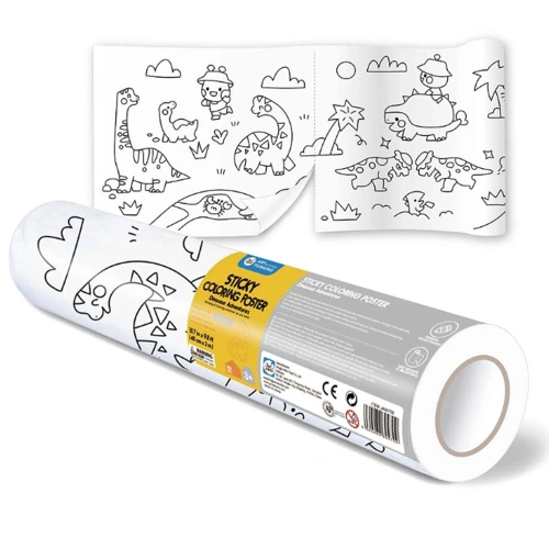 Руло-стикер за оцветяване Приключение с динозаври 3 м PAT68885