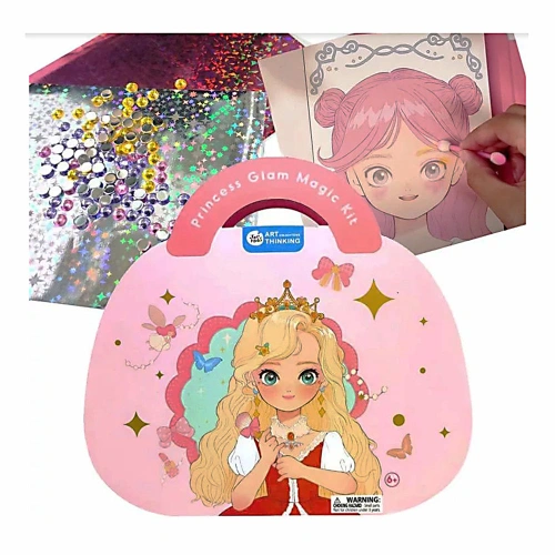 Творчески сет с блестящи камъни фолио и стикери Принцеси PAT68893