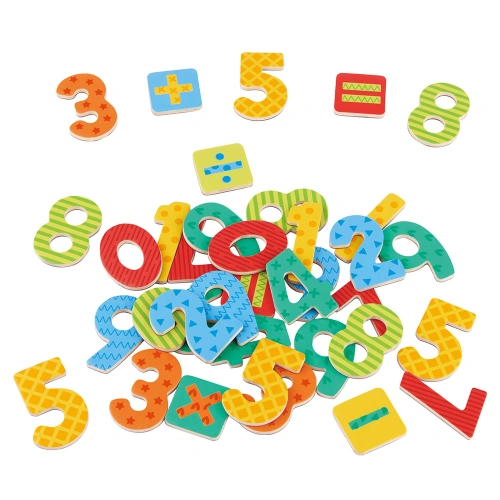 Детски дървени магнити Цифри и знаци PAT68927