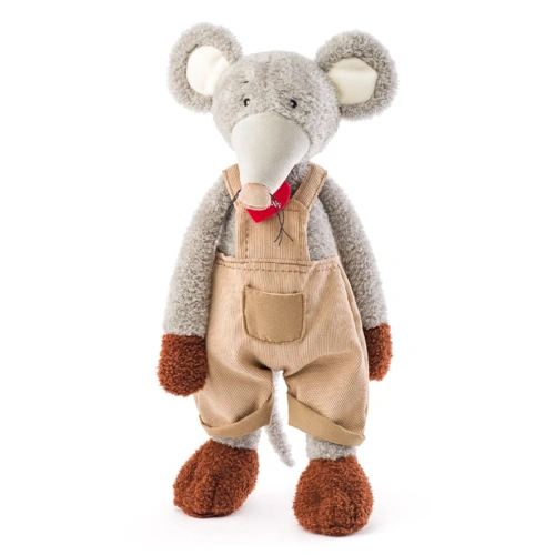Детска играчка Плюшено мишле с гащеризон Лоренцо 40 см PAT68983