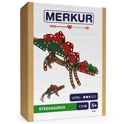 Детски метален конструктор Динозаври Стегозавър 172 части PAT69007