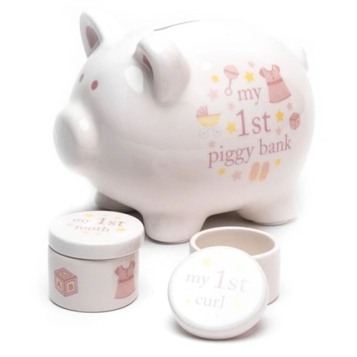 Сет Касичка и Кутии за първо зъбче и първи кичур Baby Girl PAT69022