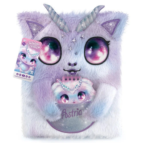 Голям детски пухкав бележник - дневник Астрия 2 в 1 PAT69067