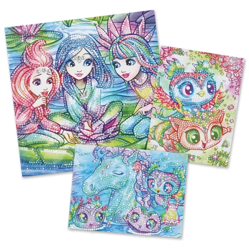 Детски картини с блестящи камъчета Дъга PAT69068