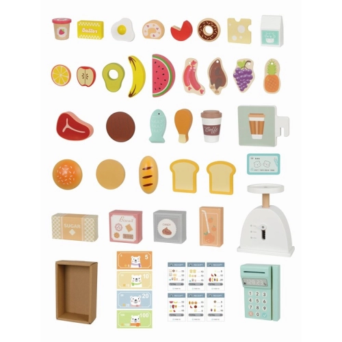 Детски дървен магазин  с аксесоари PAT69072