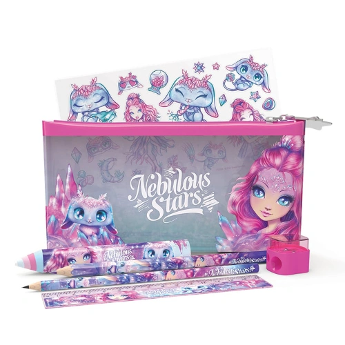 Сет с ученически принадлежности с несесер Кристалия и Агата PAT69075