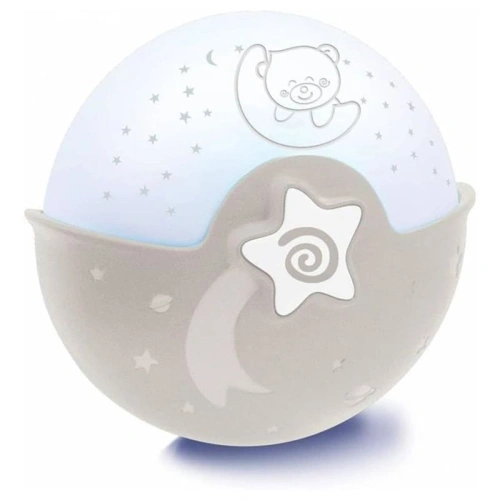Бебешка нощна лампа и прожектор със звуци и мелодии Grey PAT69111