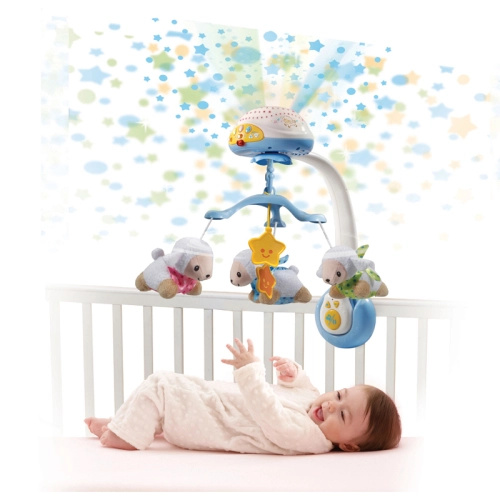 Бебешка музикална въртележка с агънца PAT69118