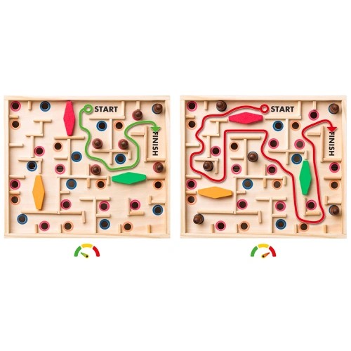 Детски дървен голям лабиринт с топче PAT69140