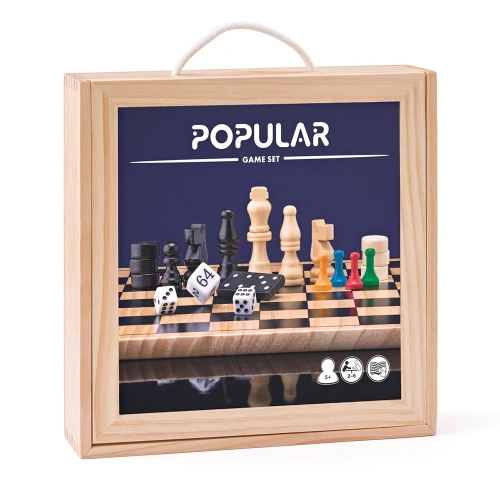 Луксозен комплект с класически детски настолни игри PAT69145