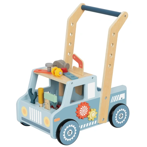 Бебешки дървен уокър за прохождане Камион с инструменти PAT69185