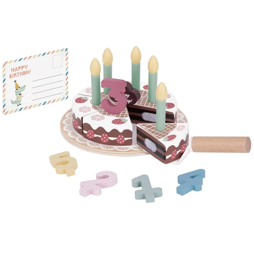 Детска играчка Дървена торта за Рожден ден PAT69190