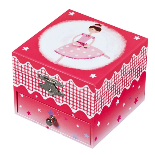 Детска тъмно розова музикална кутия Балерина PAT69210