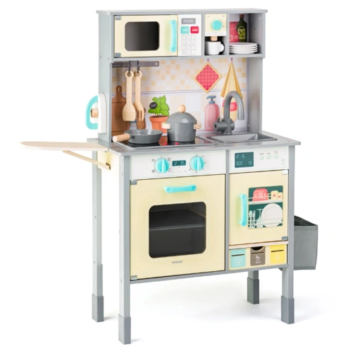 Детска дървена кухня със звуци и светлини Мия PAT69232