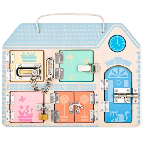 Детска къща с ключалки игра Монтесори PAT69233