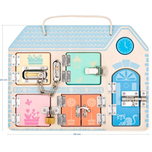 Детска къща с ключалки игра Монтесори PAT69233