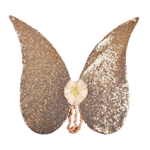 Детски блестящи златни крила с пайети за 54 см PAT69273