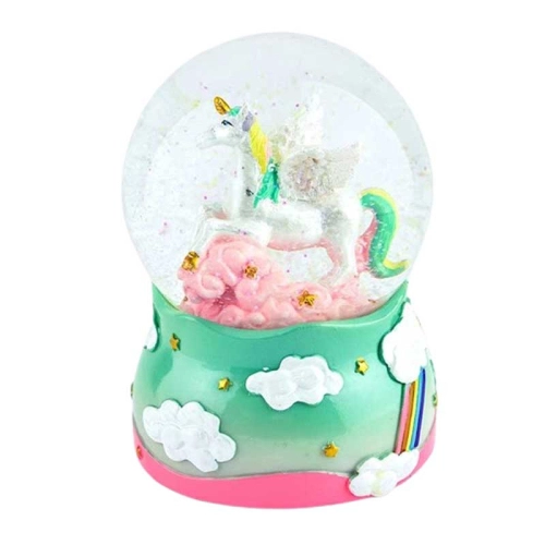 Снежна топка Unicorn с музика, еднорог и блестящи частици PAT69276