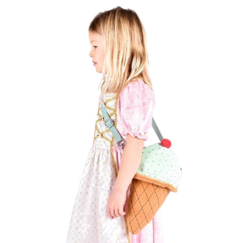 Детска плюшена чантичка Сладолед 30 см с ефектен дизайн PAT69288