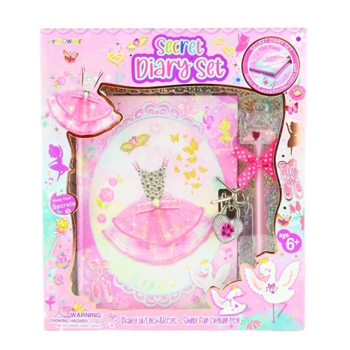 Детски таен дневник с катинар и химикалка-корона за спомени PAT69292