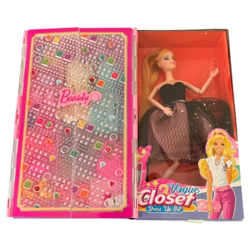 Детски комплект кукла с гардероб със светлини и аксесоари PAT69295