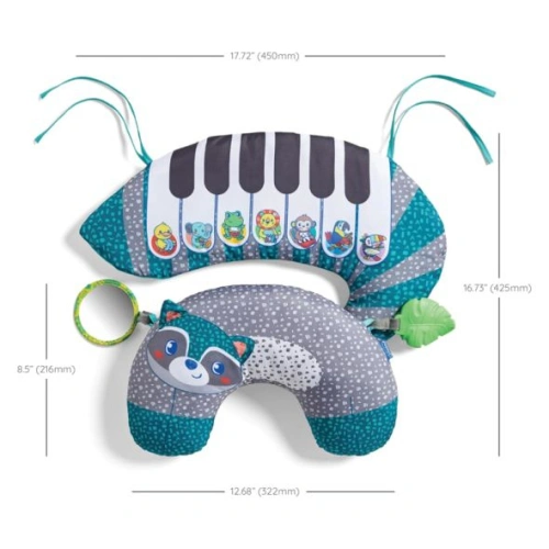 Детска очарователна и функционална възглавничка Енот Пиано PAT69311